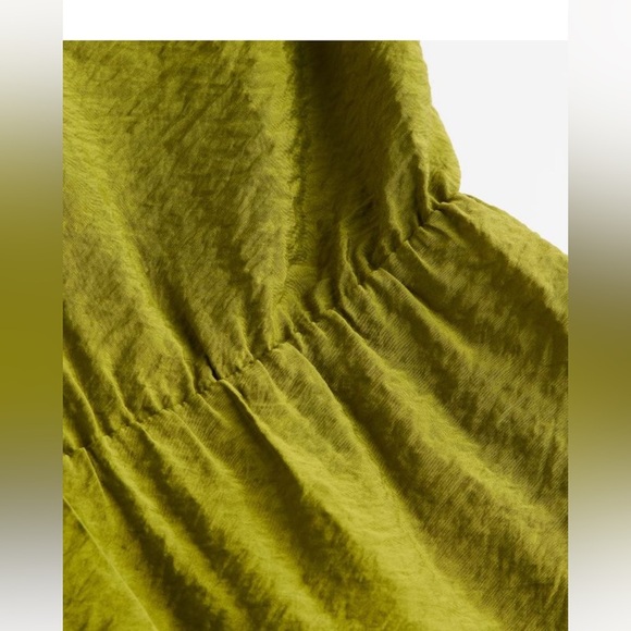 💚NWT-H&M OLIVE GREEN HALTER NECK DRESS SZ XS💚 - Picture 4 of 8